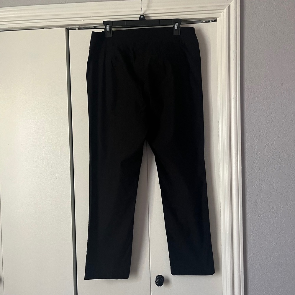 Tribal Women's Black Pull On Pants Size 12 Elastic Waist Career Casual